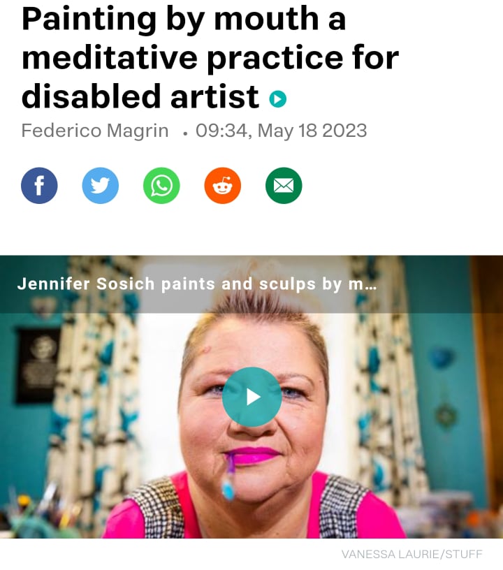 NZ Artist Jennifer Sosich Stuff.co.nz article