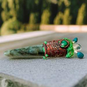 Labradorite Mushroom Wand