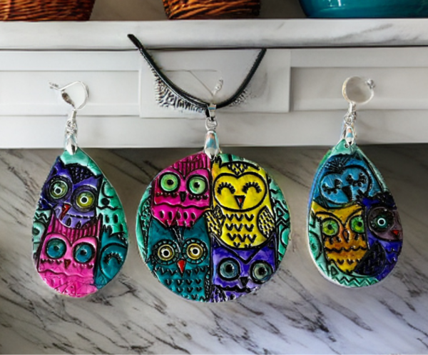 Rainbow Owls Set #2