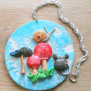 ***NEW***  Forest Mouse and Mushroom Wall Hanging