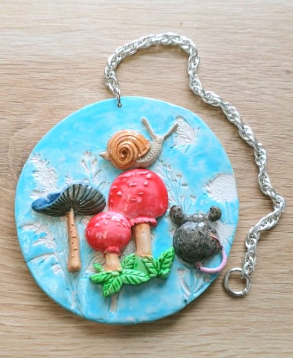 ***NEW***  Forest Mouse and Mushroom Wall Hanging