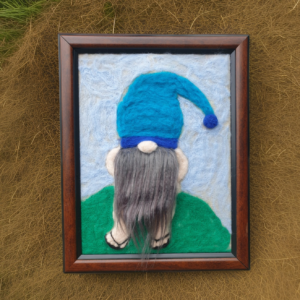 Gnorbit Smallfry needle felted naughty gnome