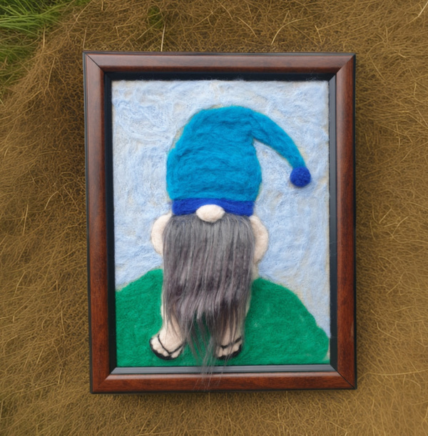 Gnorbit Smallfry needle felted naughty gnome
