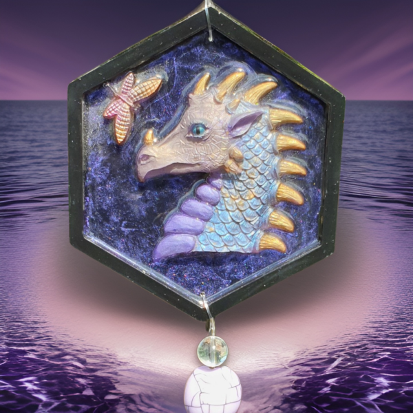 Purple/Blue Large with pink/gold Dragonfly SC0013 1