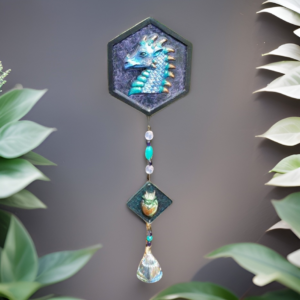 Blue/Purple Dragon and Baby Large SC0004
