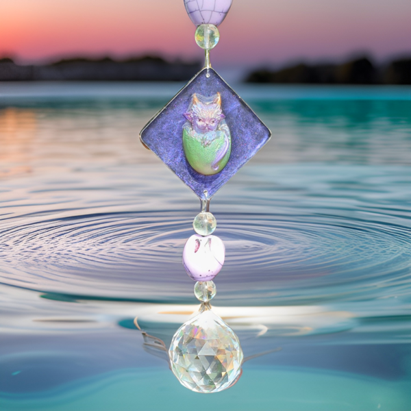 Purple/Blue Large with pink/gold Dragonfly SC0013 2